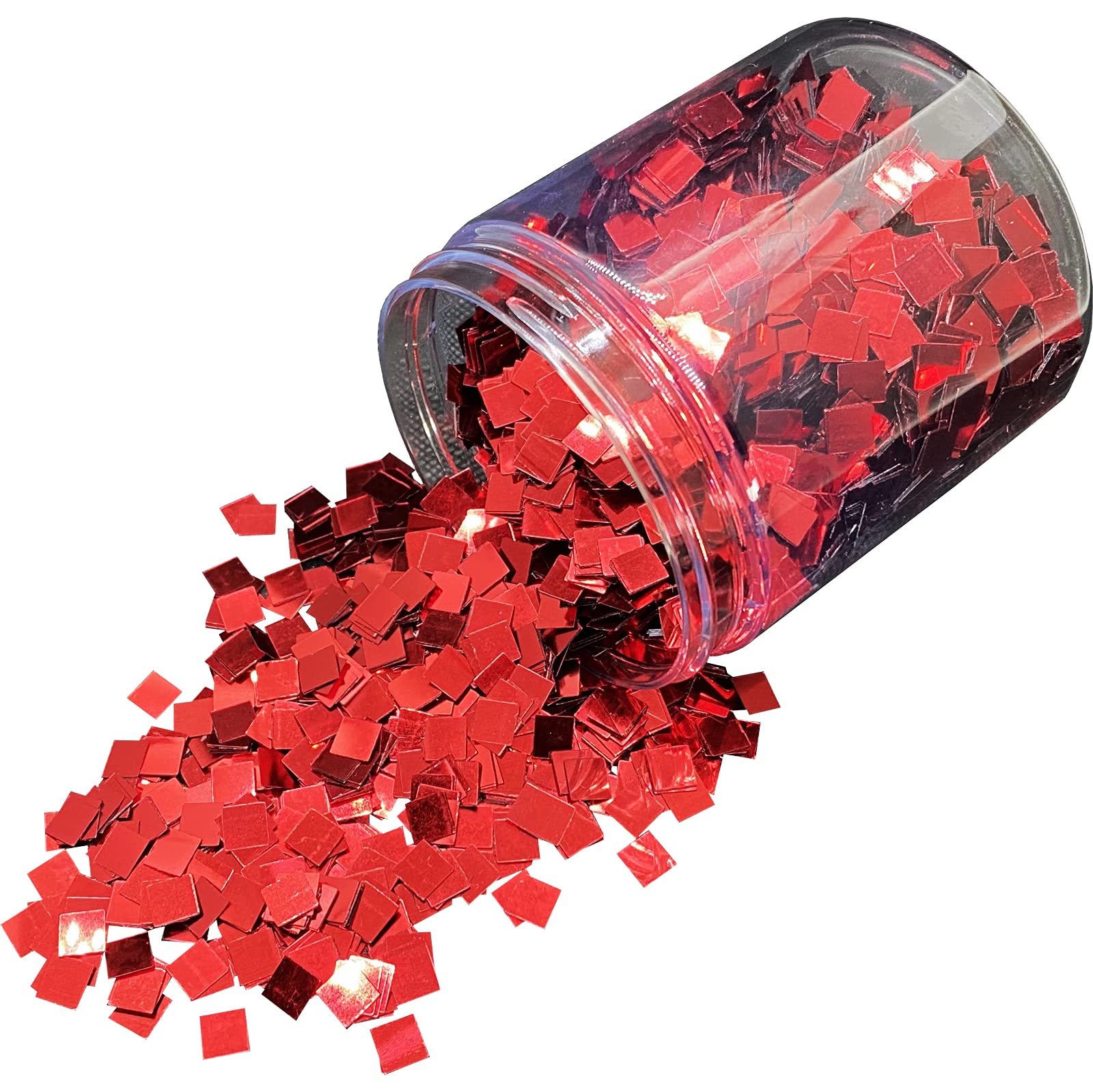 Dipoxy Brillo rojo 100 g 6 x 6 mm lentejuelas resina epoxi pigmentos de color epoxi purpurina