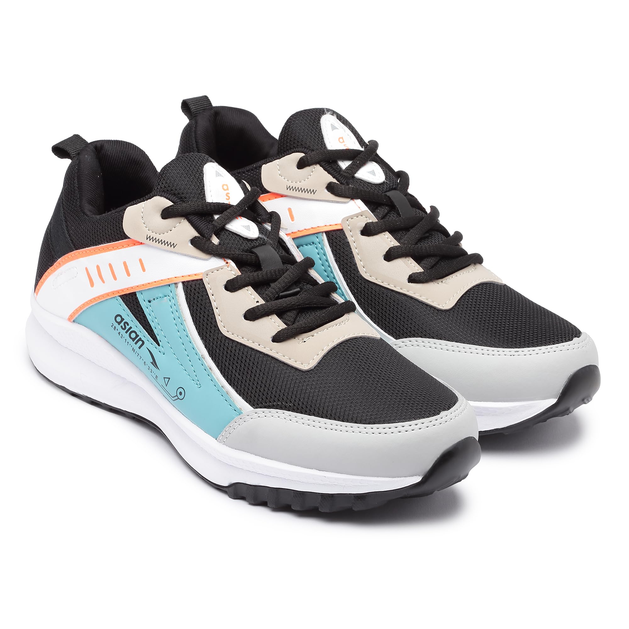 ASIAN Mens Turbo-08 Sports Running,Walking,Gym Shoes With Lightweight Eva Sole With Casual Sneaker Shoes For Mens & Boys, Black (B0CKNK3TBK) Amazon Price History, Amazon Price Tracker