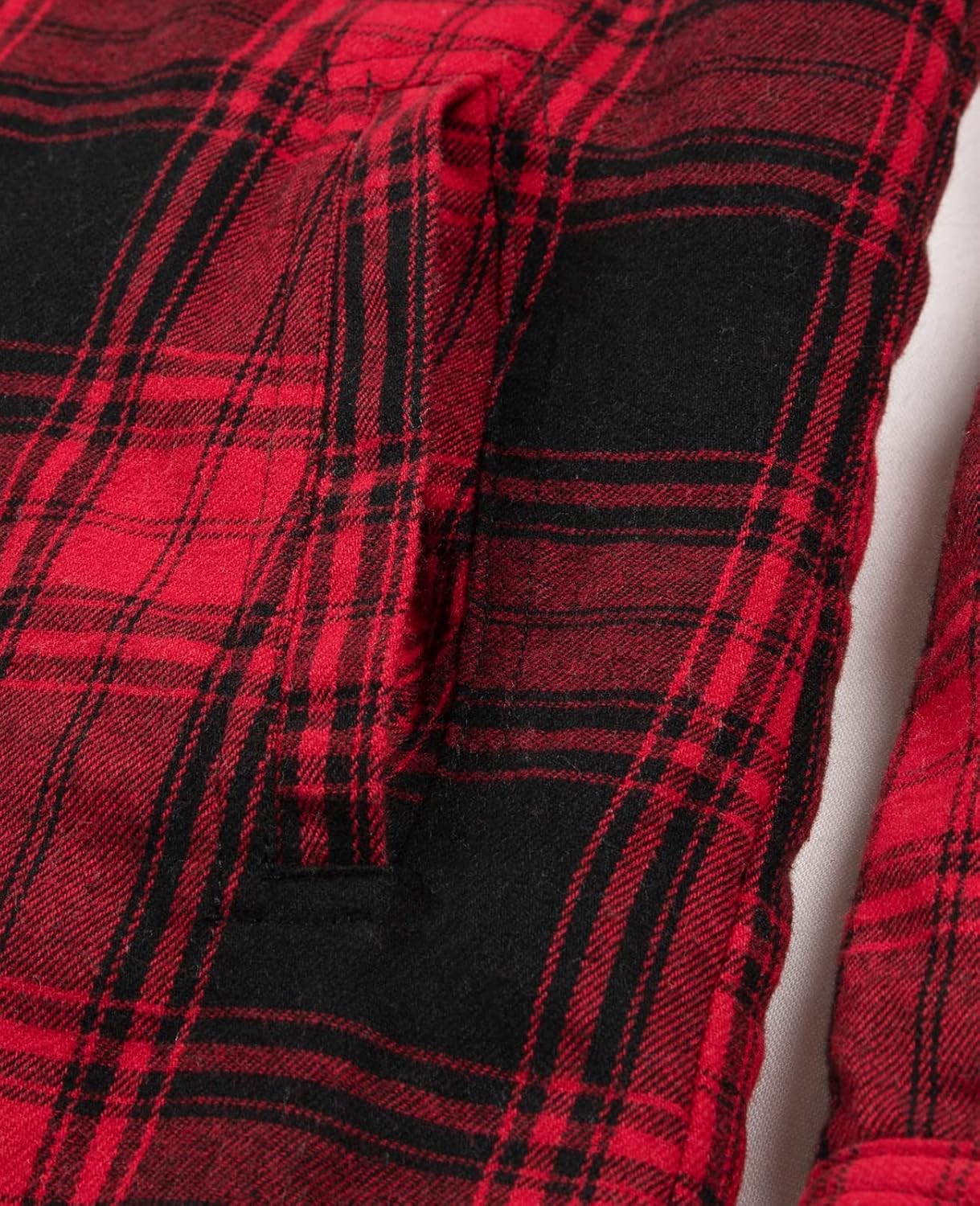 ThCreasa Womens Sherpa Lined Plaid Hooded Flannel Jacket with Hand Pockets Button Down Shirt Jackets - Image 7