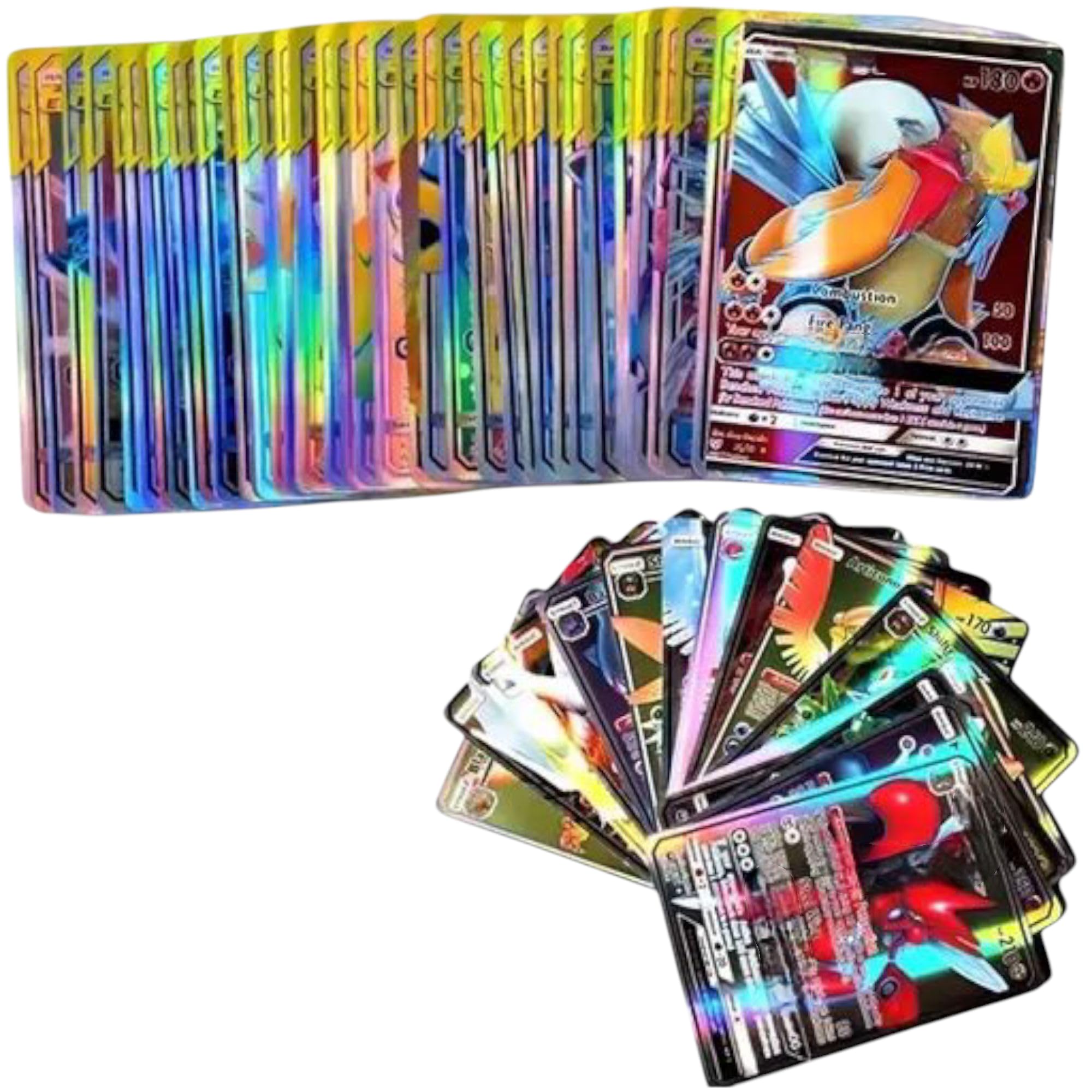 pokemoncards Real 100 Card Pack Set Deck TCG for Kids : Amazon.in: Toys &  Games