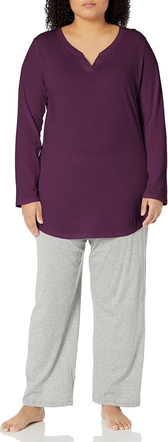 Just My Size Women's Plus-Size Split Neck Tunic - Image 5