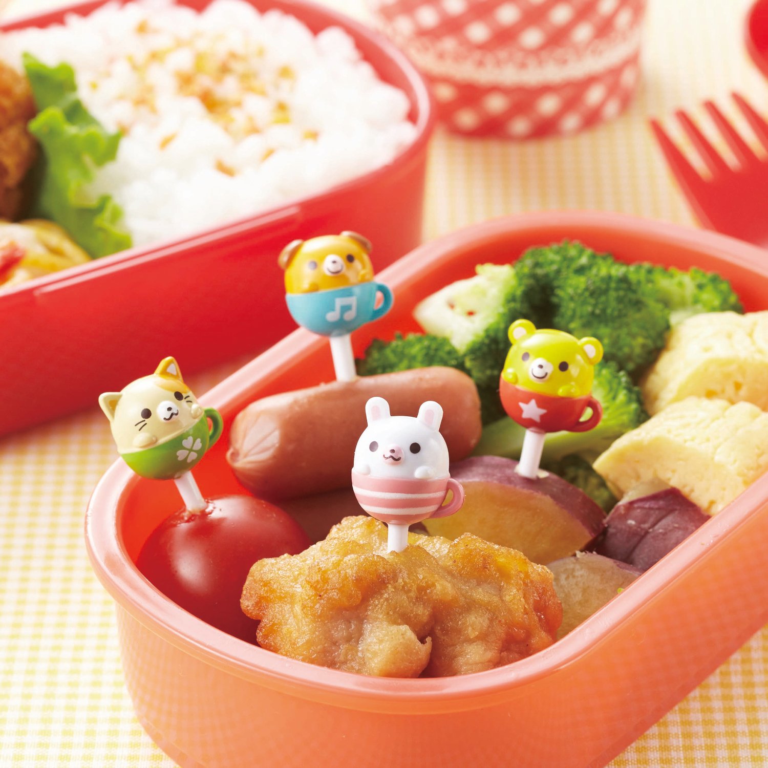 ティーカップドッグ☆ランチピック☆お弁当ピック ティーカップドッグ☆ランチピック☆お弁当ピック