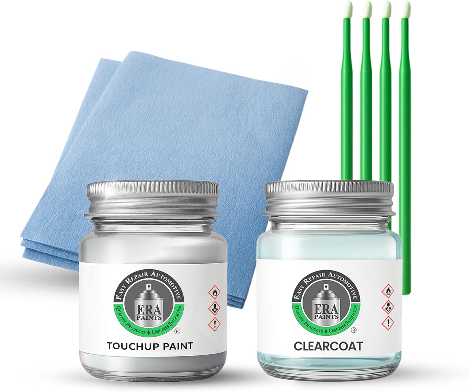 ERA Paints - 426 - Mystic Silver Metallic for VOLVO Exact OEM Color Match Automotive Touch Up Paint for Cars - Scratch & Chip Repair for Metal & Plastic - Essential Kit - Made in USA