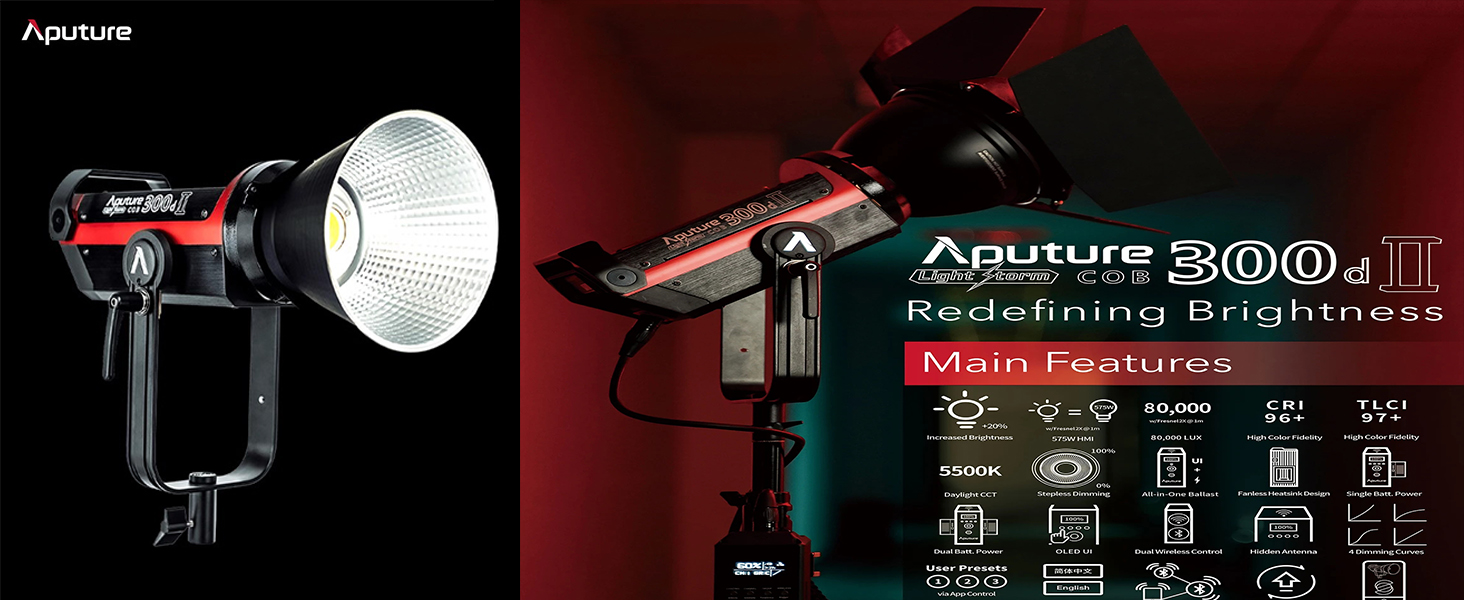 その他 Aputure 300d II Amazon.com: Aputure Luz de video LED 300D II, Aputure 120d II
