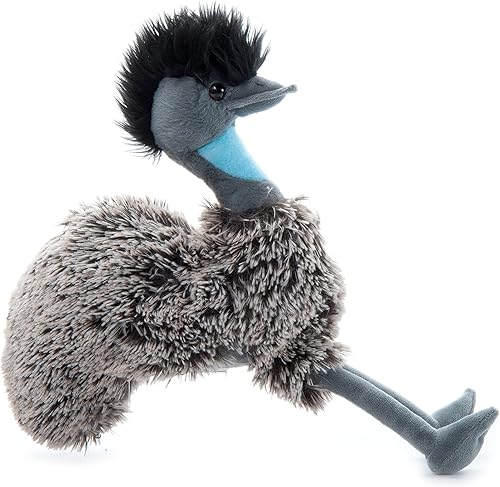 Miniatura 9 de The Petting Zoo Emu - Animales de peluche, regalos para niños, animales salvajes del zoológico Onez, juguete de peluche Emu de 12 pulgadas