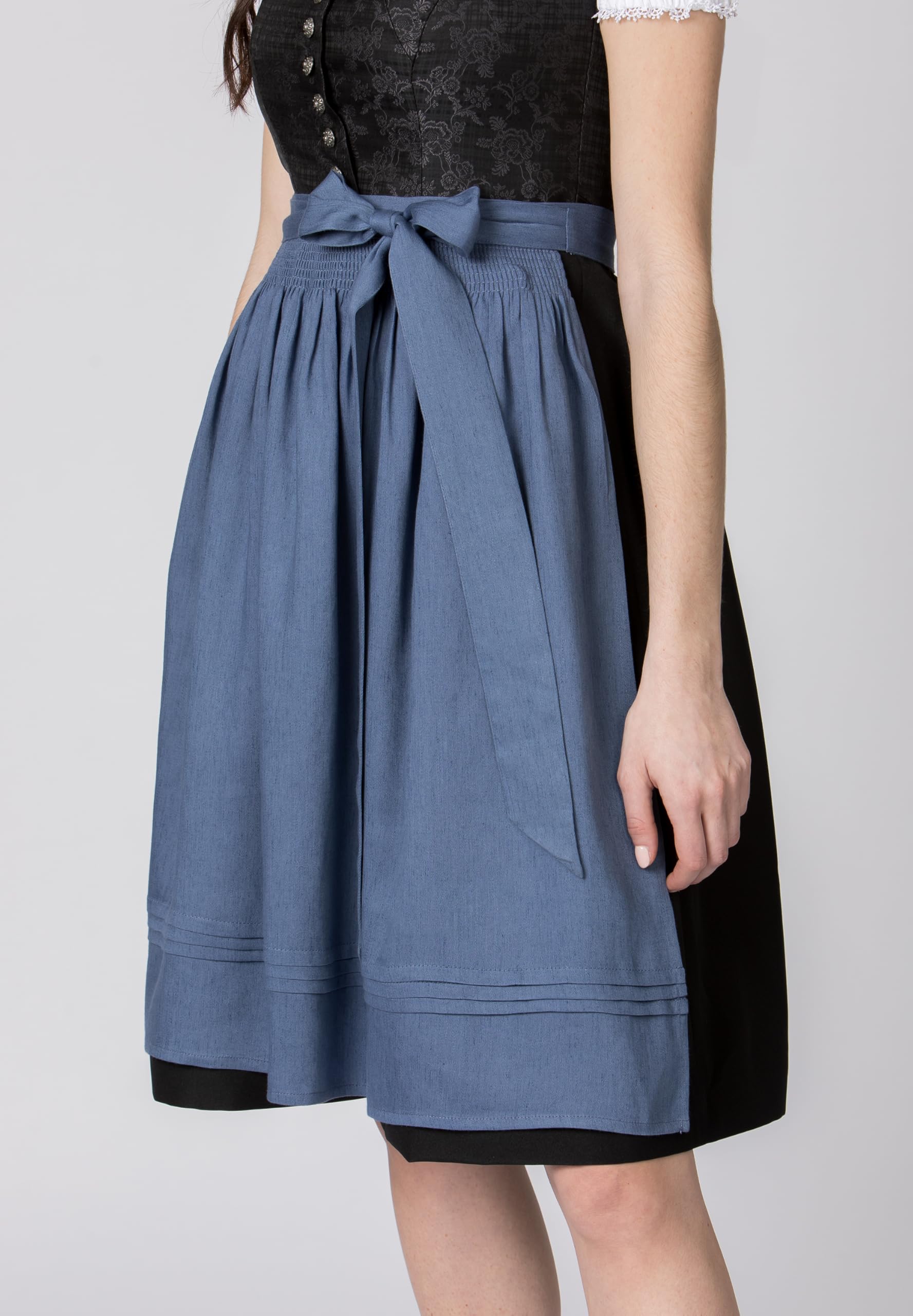 Stockerpoint Mina 52-56 - Grembiule Dirndl, colore: Blu fumo, blu fumé, 52-56