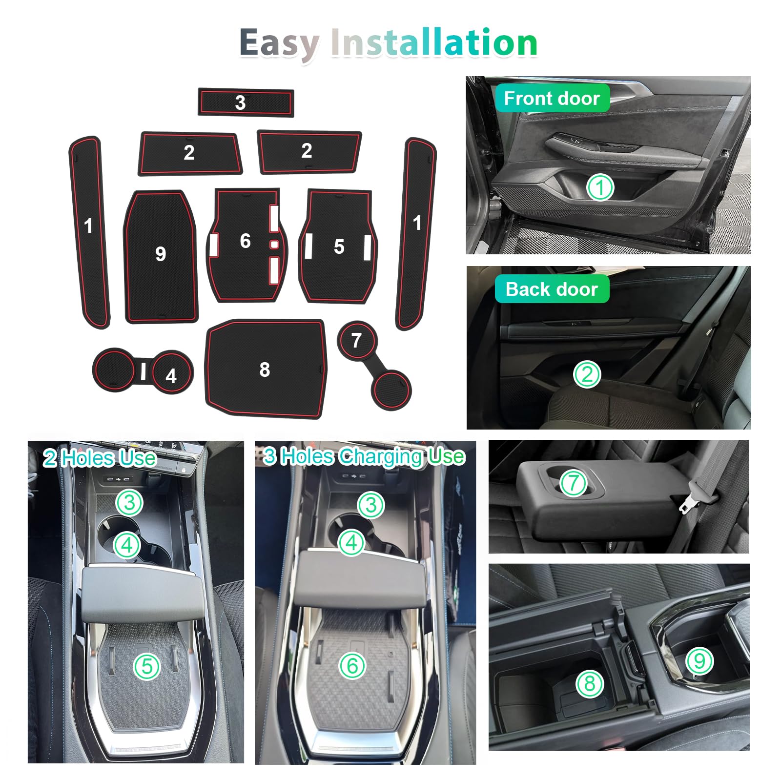 GAFAT GAFAT Sunglasses Holder Compatible with Renault Austral E-Tech Hybrid 2023 2024, Glasses Case Car, Austral 2023, Storage Box, Organiser