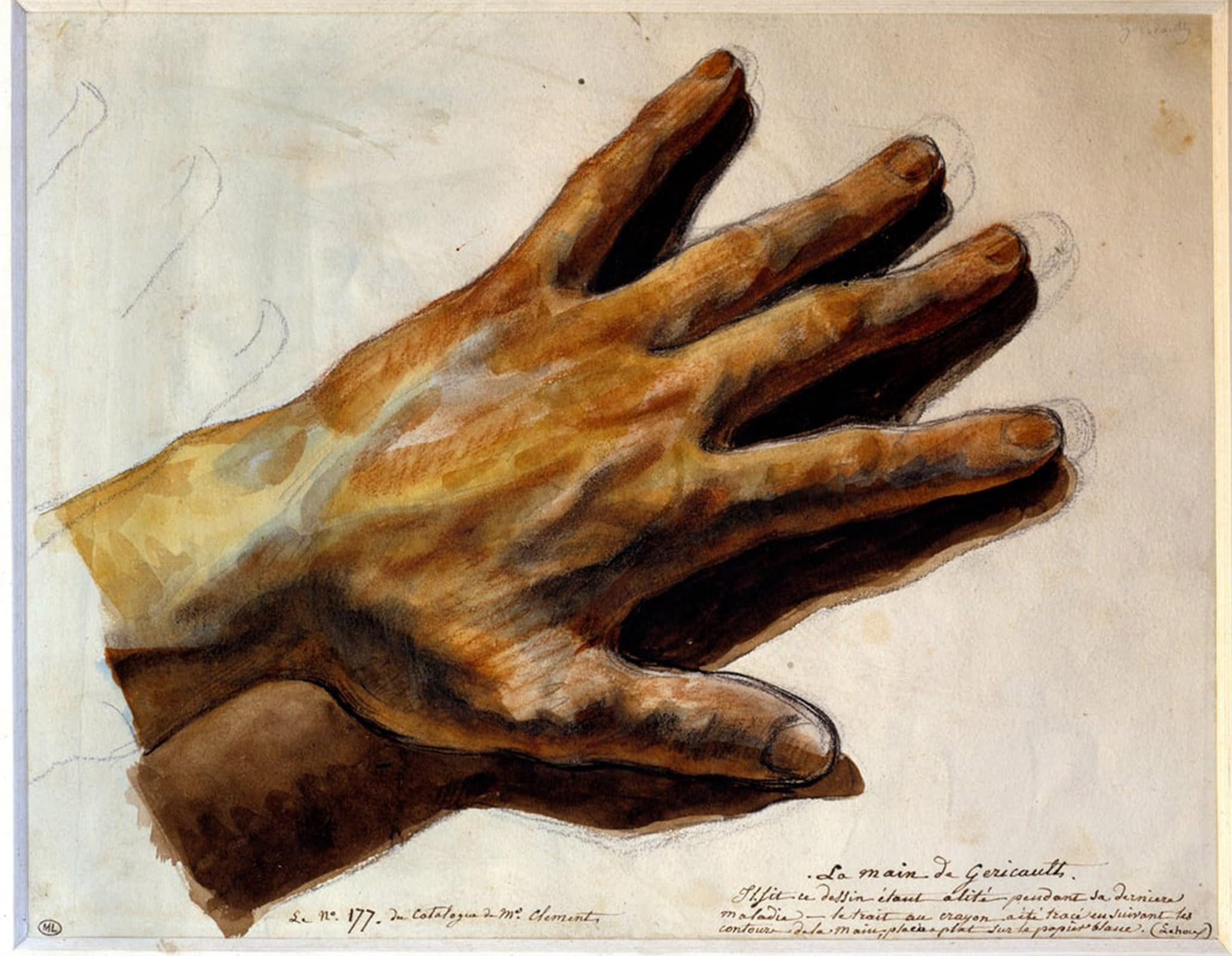SERENDIPITP Aesthetic Poster Photo Wall Print Retro Picture Hand of Gericault Painting by Theodore Gericault Modern Wall Artwork for Home Decor 60x90cm