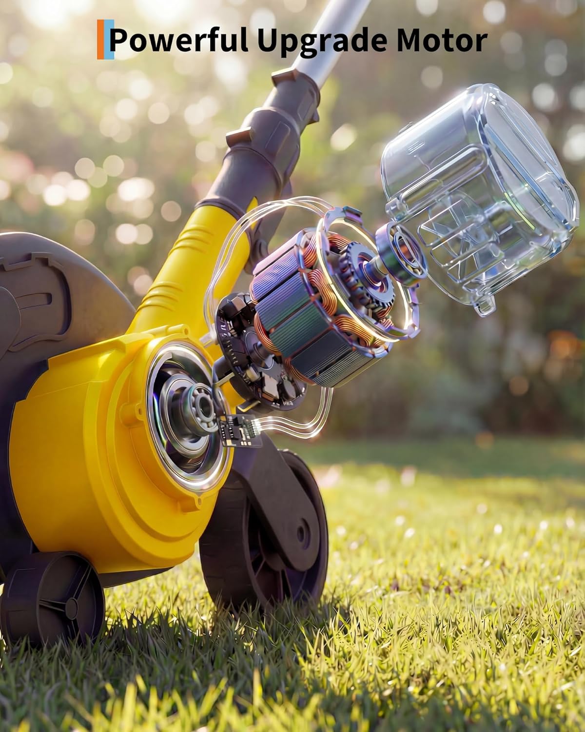 20V Cordless Lawn Edger, 9-Inch Blade, 4.0Ah Battery Powered Edger Lawn Tool with Dual Wheels, 3 Depth Settings, LawnTrencher for Yard, Garden, Patio, Driveway, Lawn and Sidewalk - Image 7