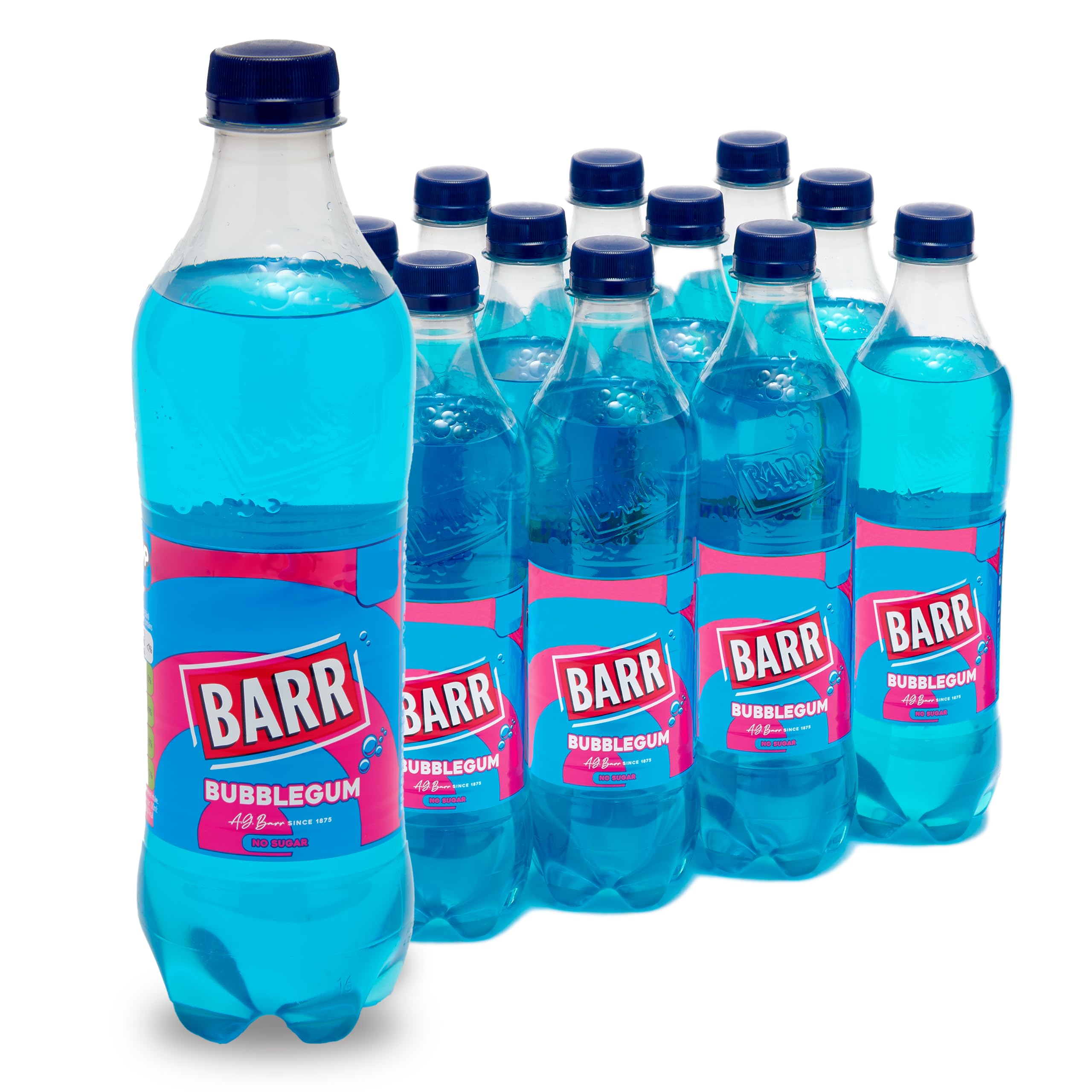 BARR 24 Pack Cherryade, Zero No Sugar Cherry Flavoured Fizzy Drink Cans, Sparkling Fizzy Pop, 24 x 330ml Cans — view 12