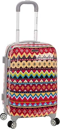 review Rockland Vision Hardside Spinner Wheel Luggage, Assorted/Multicolor, Carry-On 20-Inch