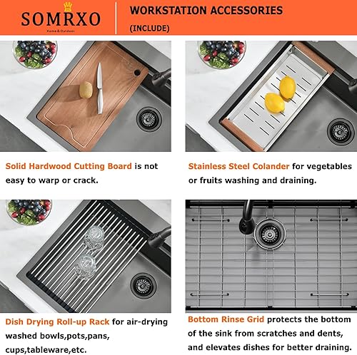 Miniatura 8 de Lavaplatos de cocina de montaje empotrado con base de trabajo