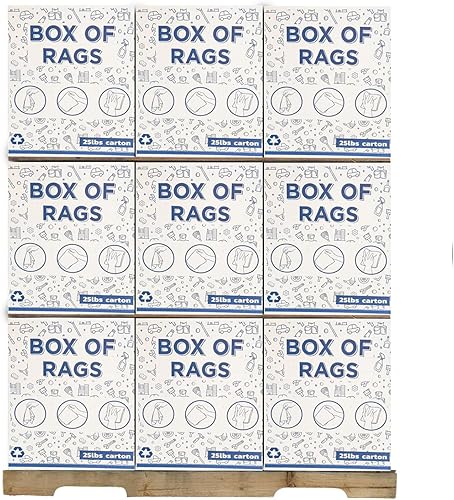 Miniatura 10 de Camiseta de punto de color reciclado, trapos de limpieza en una caja, paños reutilizables como trapos a granel y toalla, perfectos para vivienda,