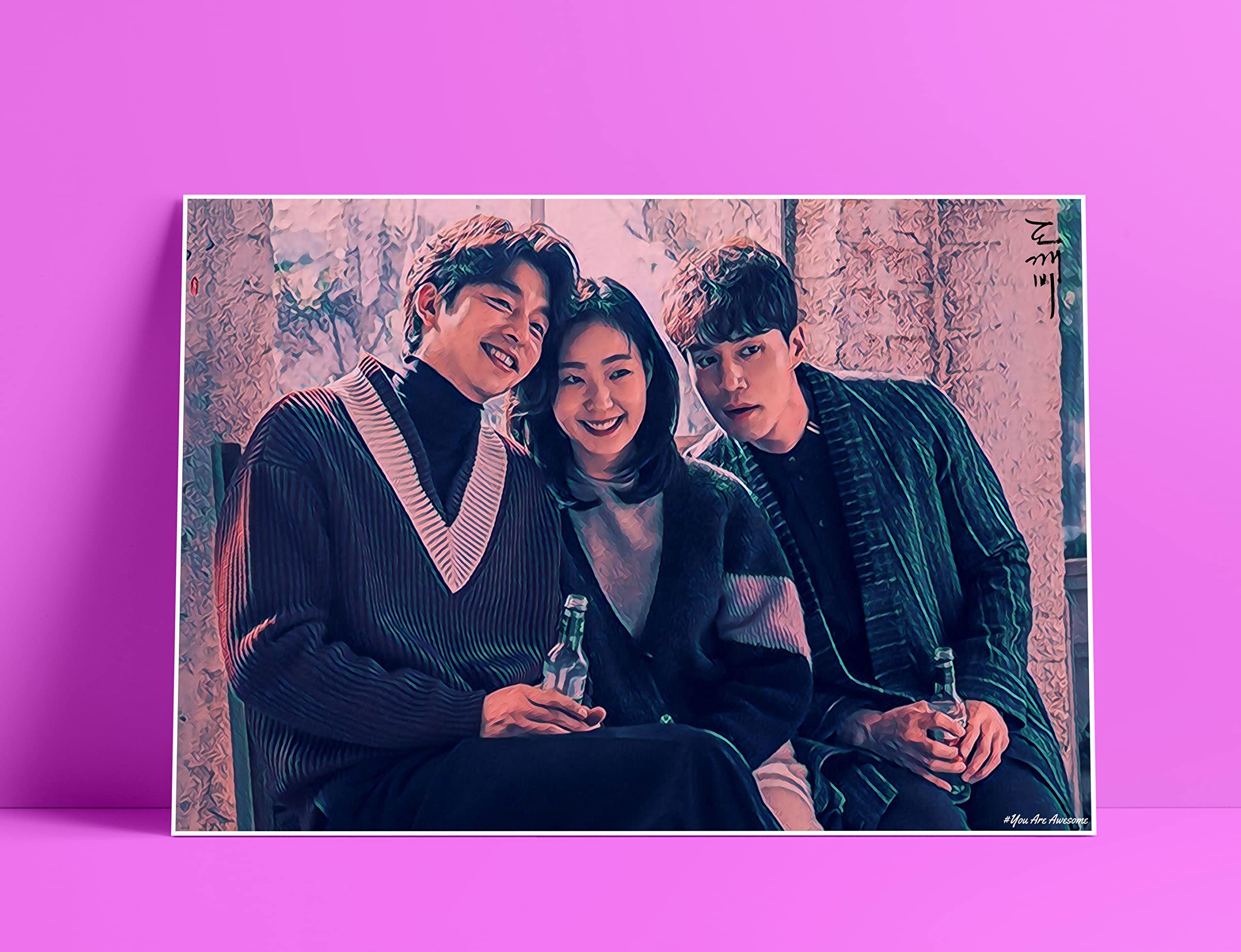 You are Awesome - Goblin The Lonely : Gong Yoo, Kim Go-eun and Yook Sungjae Korean Drama Art Effect Poster 02 (18inchx12inch)