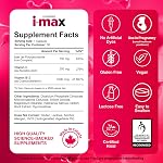Pharmaris i-max Complexe de Fer Polysaccharide, 150 mg de Fer Élémental Supplément pour le Traitement et la Prévention de l'Anémie par Carence en Fer, 250 mg de Vitamine C, 1000 mcg de Vitamine B12, Sans Colorants Artificiels, Végétalien, 30 Gélules