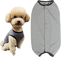 Vista 29 de Traje de recuperación para perros después de la cirugía, camisa para perro hembra y macho, ropa protectora contra heridas alternativa al collar