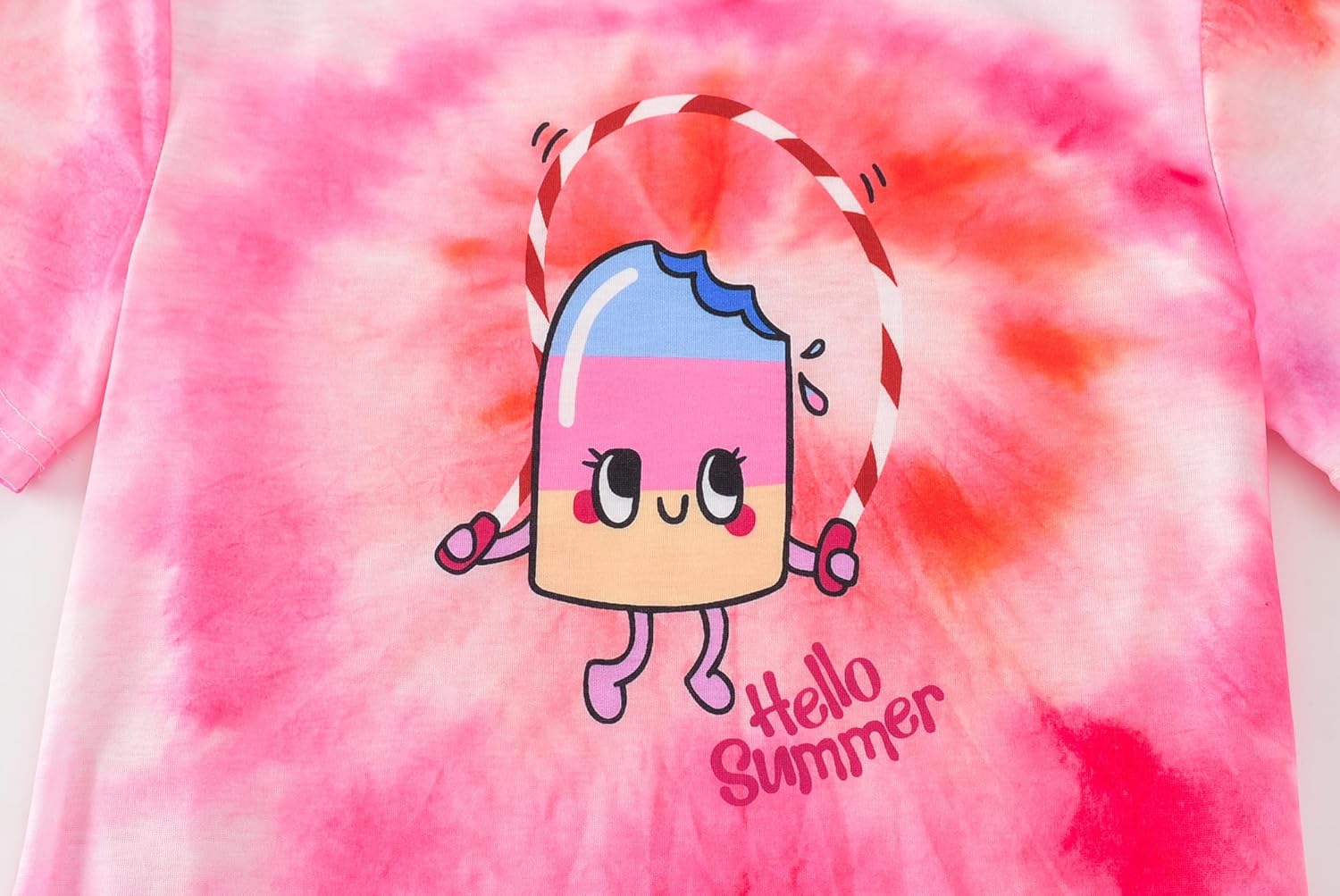 CYCHELRY Tie Dye Pajamas for Teen Girls Cat Snail Daisy Donut Fox Big Kids Sleepover PJS Sets Matching Clothes Size 6-16 - Image 3