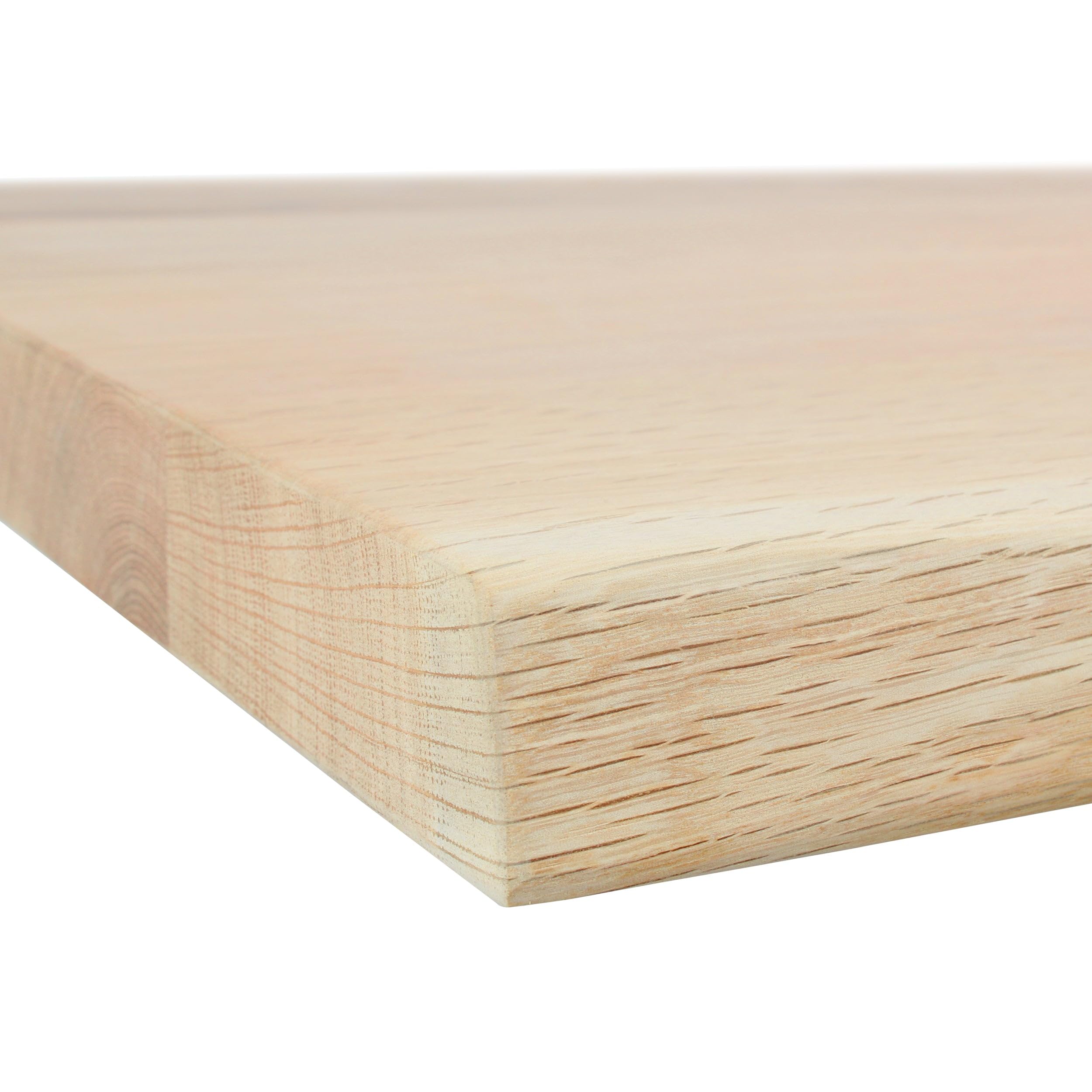Natural Goods Berlin 1x Lavabo Oak, Madera Maciza de Roble, Lavabo sobre encimera para baño, tablón de Madera auténtica, Borde Natural, Montaje en Pared, Bricolaje (100 x 50cm)