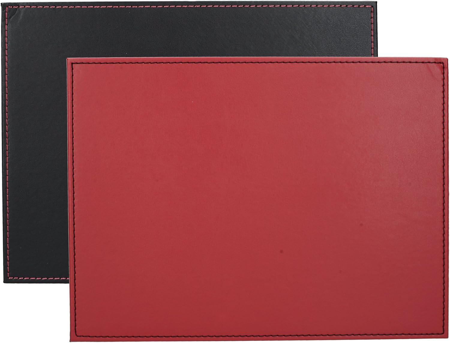 Creative Tops C000268 Silver Placemats, Rectangular, 29 x 21.5 cm, Set of 4 Faux Leather Table Mats