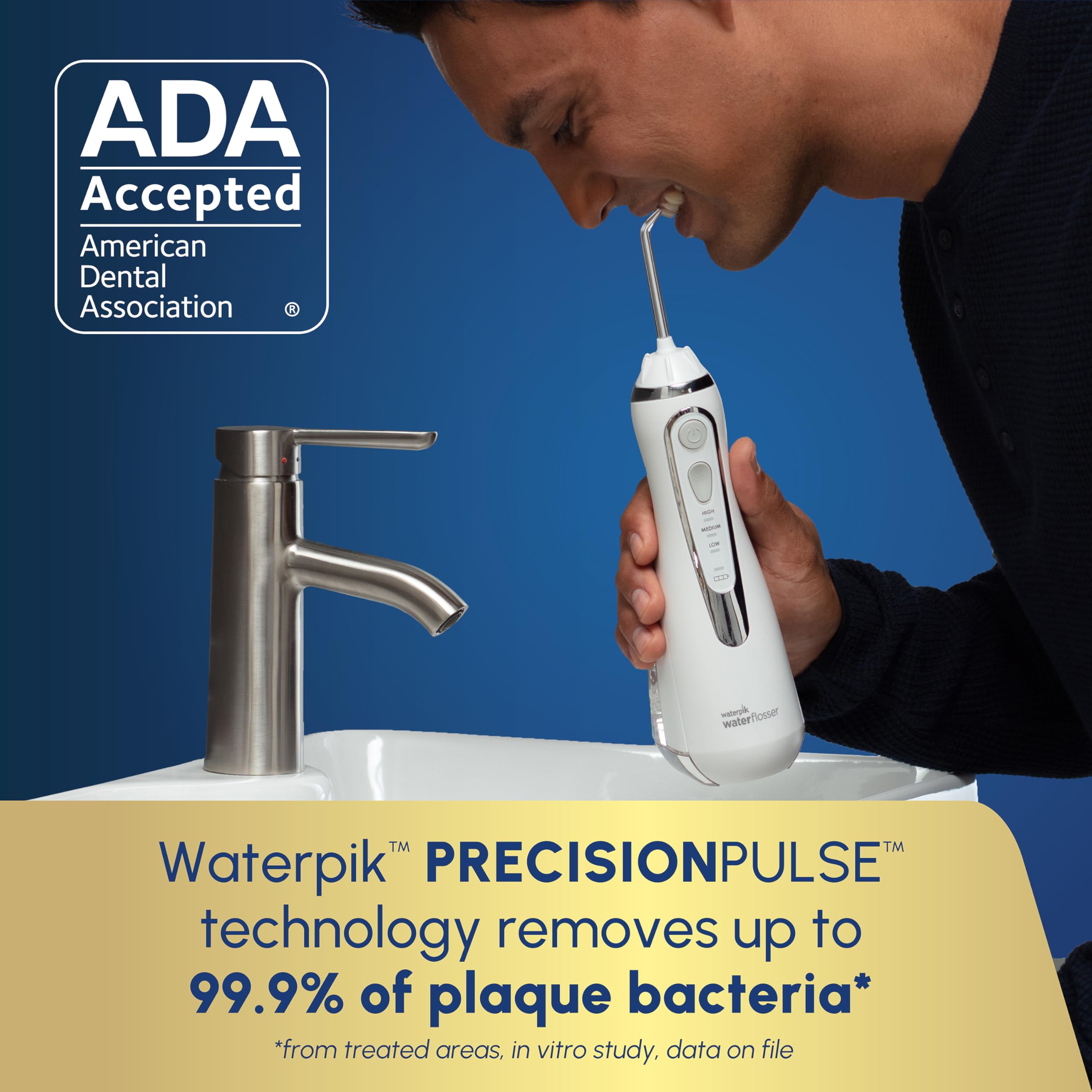 Waterpik Advanced Wireless Hydropropeller, Pearl White : Amazon