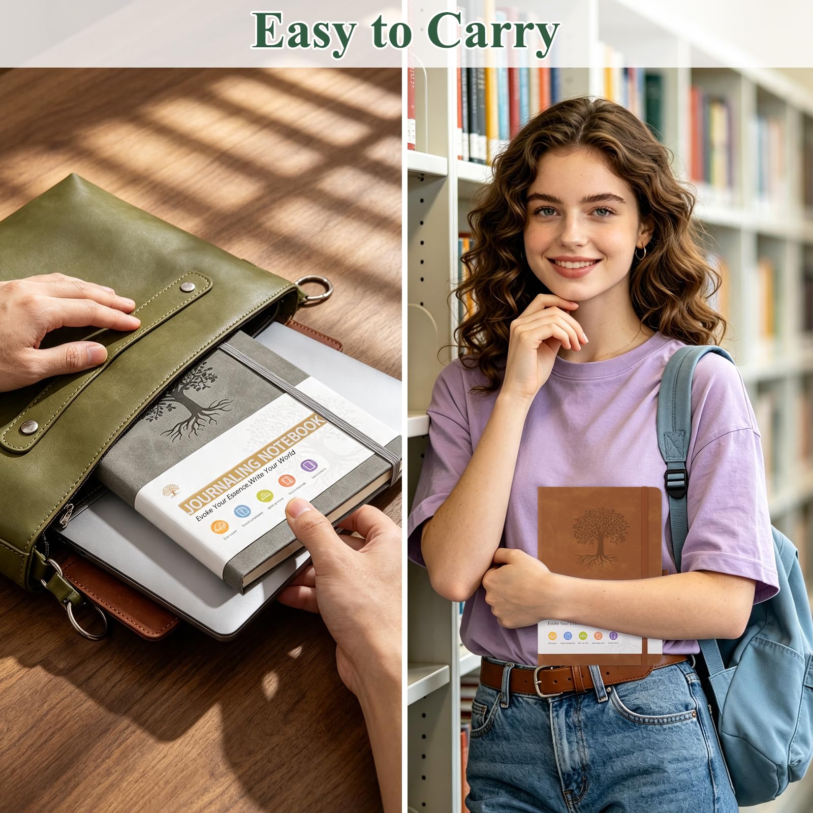 Taccuino A5, blocco note, Journaling diario per adulti, 6 pezzi
