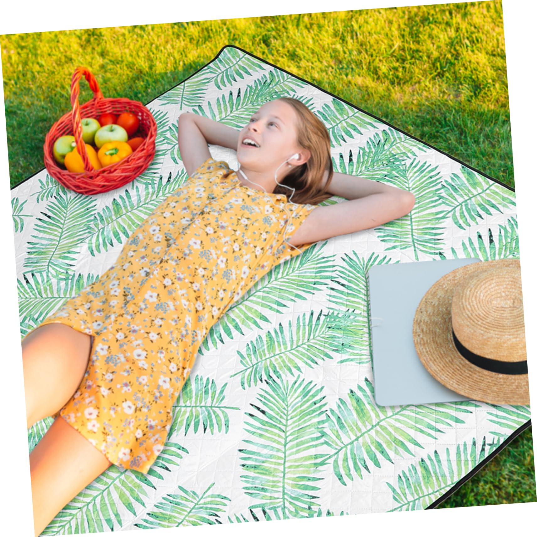 Happyyami De Picnic Grande para Playa y Camping Alfombra De Exterior Portátil para Actividades Diseño