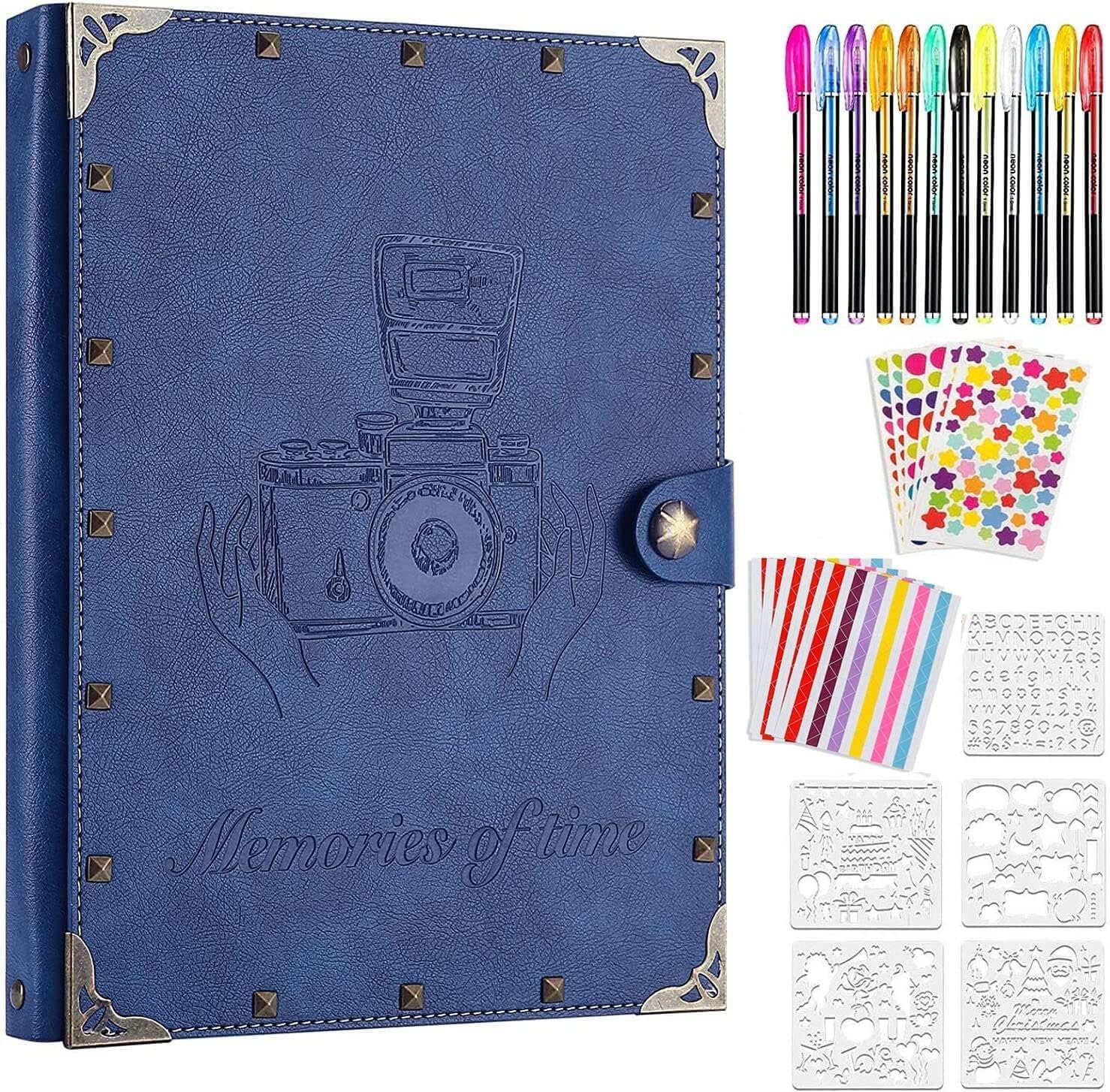 Rezeptbuch Zum Selberschreiben Boic Fotoalbum Zum Selbstgestalten 60 Schwarze Seiten, DIY Fotoalben Leinen Nachfüllbar Scrapbook Fotobuch Gästebuch, Geburtstag Jahrestag Geschenk Für Frauen Männer (Rosa Ted Lasso