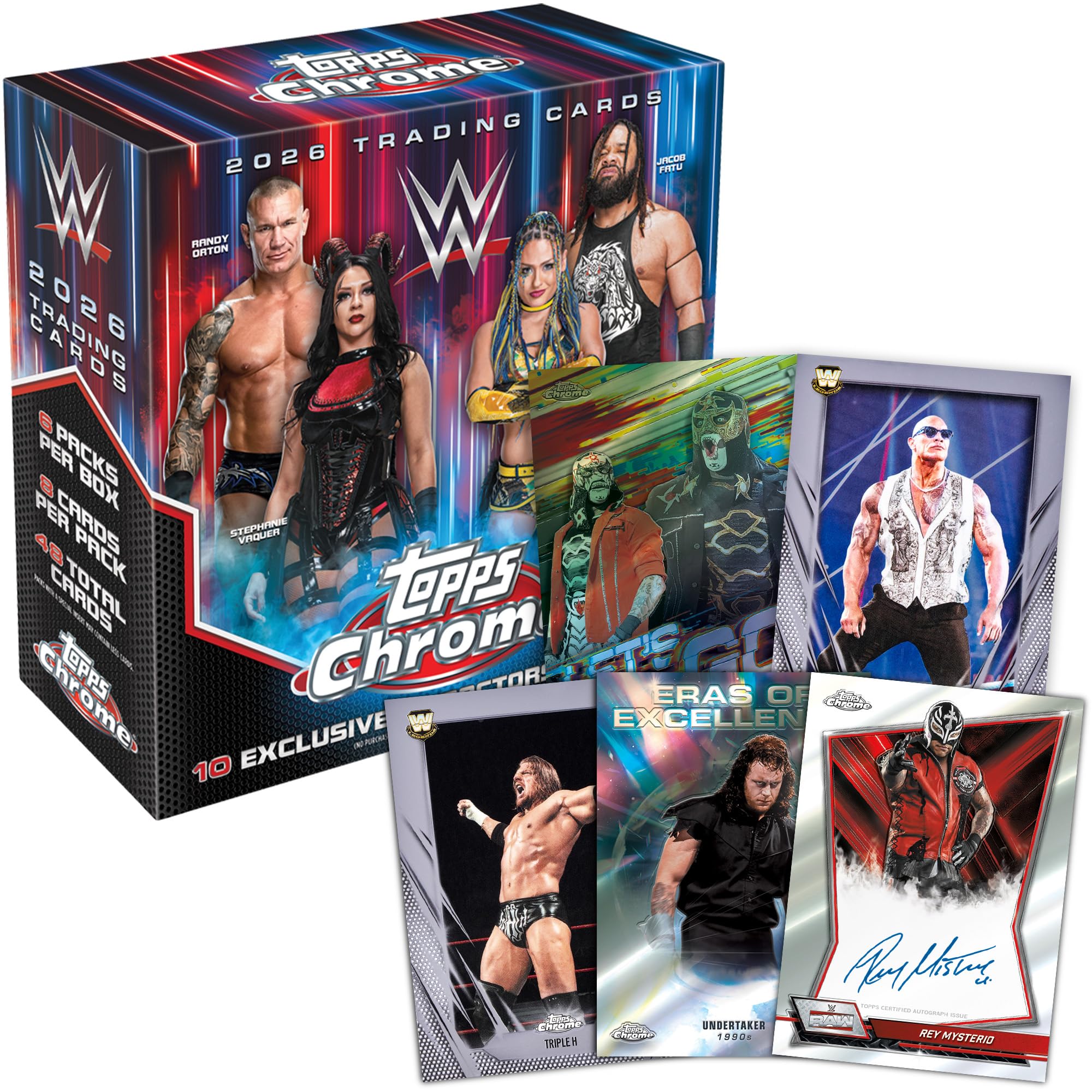 2026 Topps Chrome WWE - Factory Sealed - Mega Box - 2