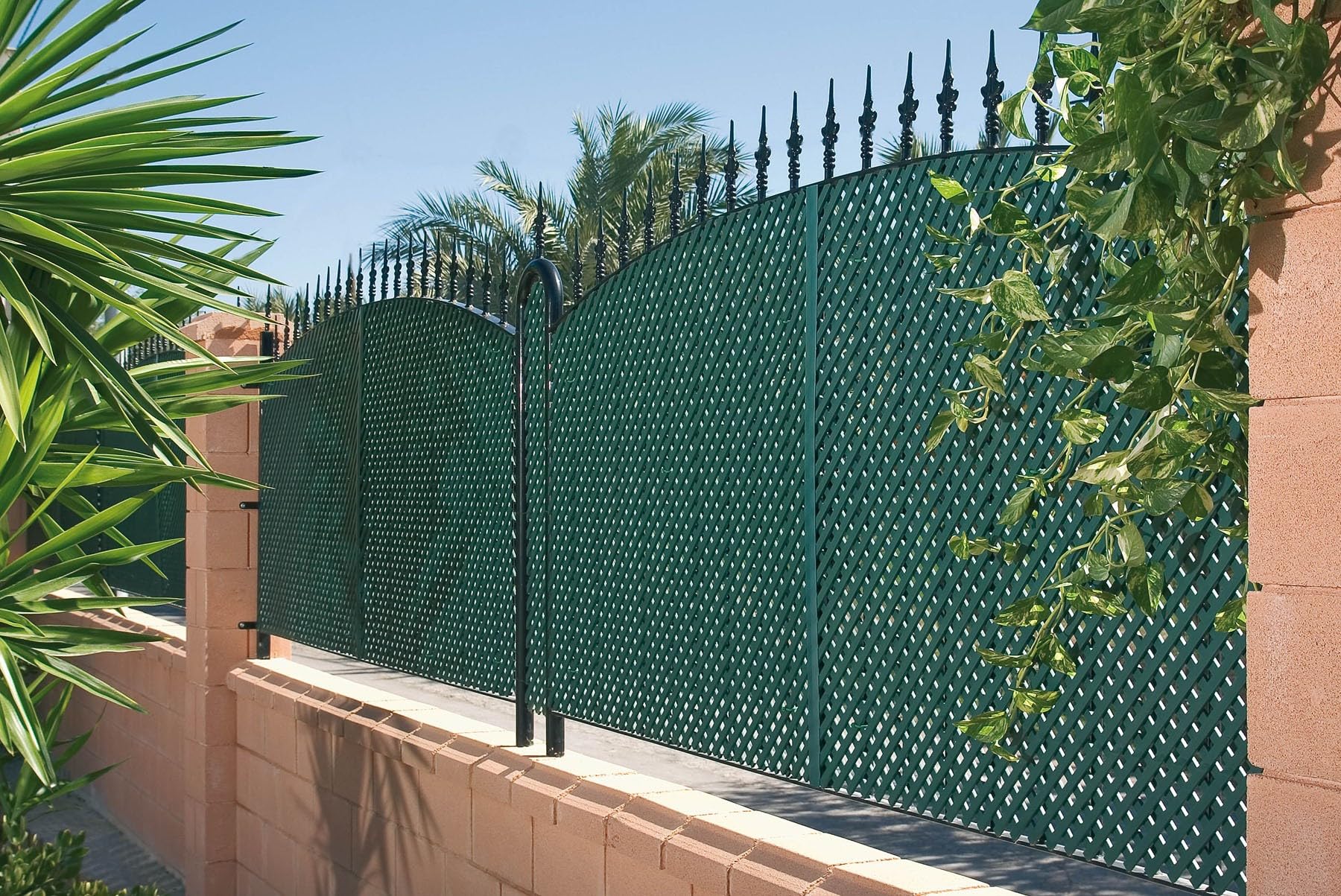 Catral Nortene | Celosia PVC 48 Mm 1x2 M Verde | Decoración Exterior | Cerramientos Ambientes Modernos