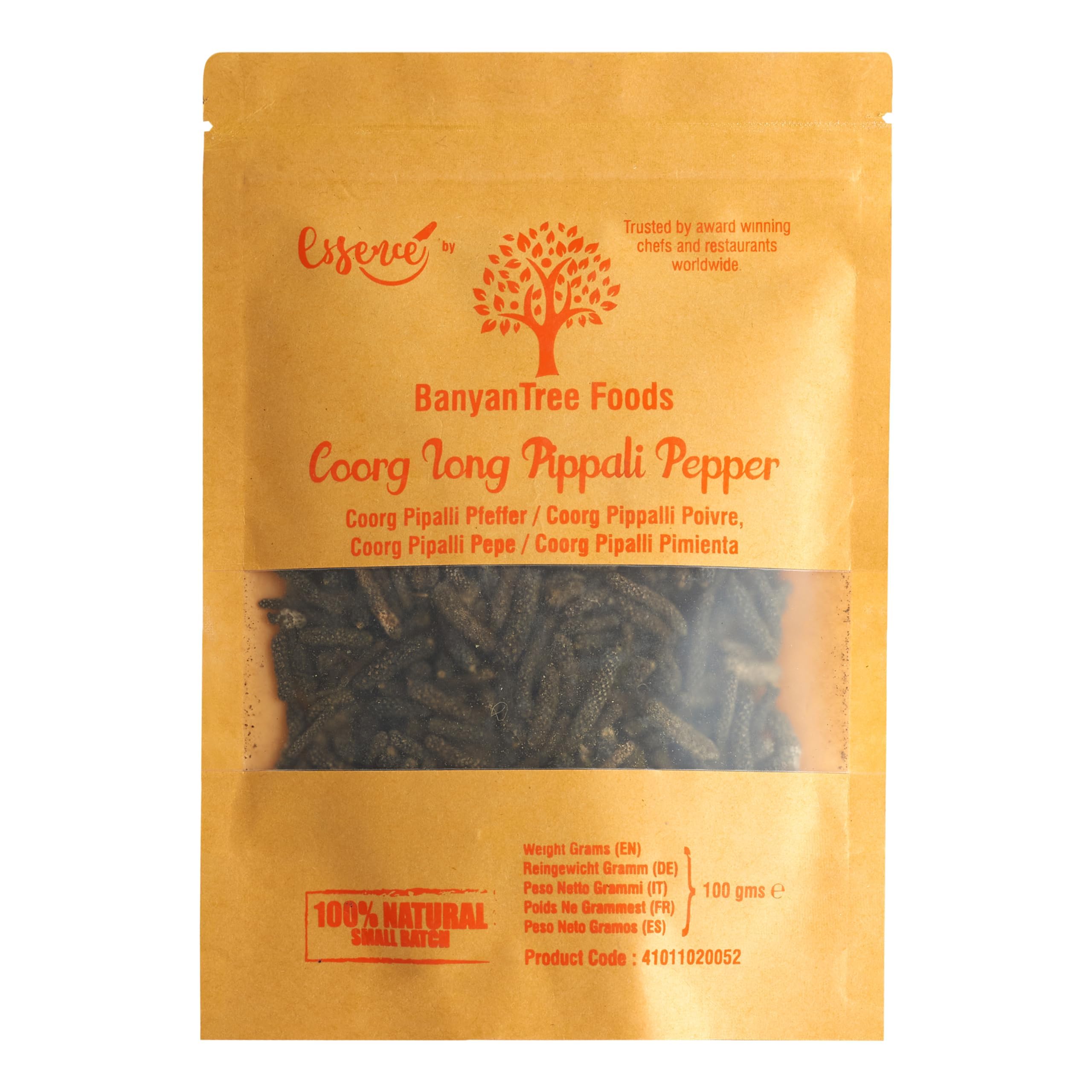 BanyanTree Foods Coorg Poivre long | Piment Pippali | Piment Pipali 100 g ~ entièrement naturel, d'origine indienne