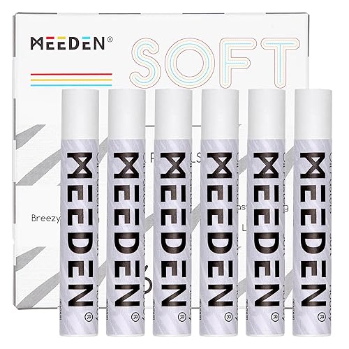 MEEDEN Soft White Oil Pastels: 6 Pcs Oil Pastels for Artists Beginners Adults - Smooth Oil Pastel Crayons for Art Supplies, Painting, Drawing, Blending, Layering, Shading - 6 White Colors