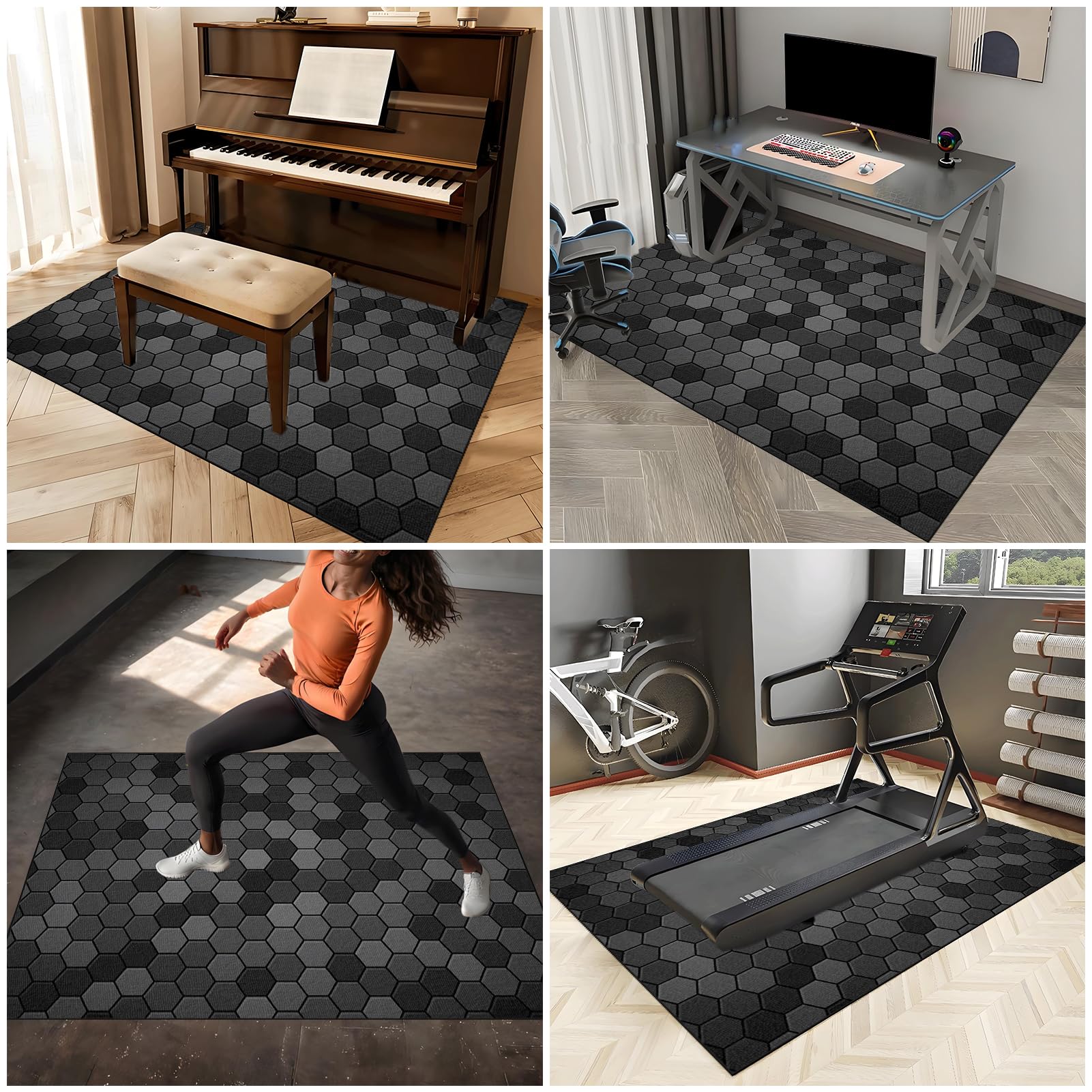 120 x 90 cm Antypoślizgowy dywanik na baterie, dźwiękoszczelny bęben, dywaniki do elektronicznej Akustyczny bębnowy bęben basowy Instrumenty muzyczne