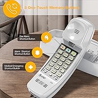 Vista 27 de Teléfono con cable AT&T 688 pies, Negro