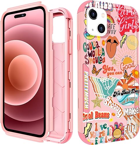 Plakill Funda para iPhone 13 Mini, diseño 3 en 1, diseño de collage resistente, protección a prueba de golpes, 13 mini fundas para mujeres, hombres, Plakill Funda para iPhone 13 Mini, diseño 3 en 1, diseño de collage resistente, protección a prueba de golpes, 13 mini fundas para mujeres, hombres,