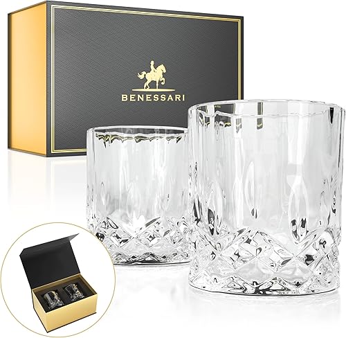 Miniatura 8 de Juego de regalo de vasos de whisky, vasos de whisky de alta calidad a la antigua, regalos para cumpleaños de hombres o mujeres; caja de regalo de