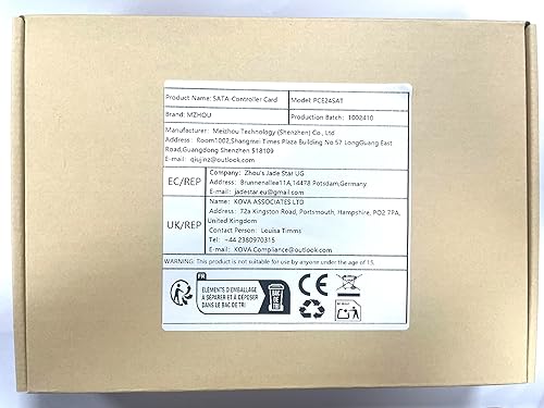 Miniatura 8 de Tarjeta SATA PCIe de 24 puertos, tarjeta PCIe SATA 3.0 de 6 Gbps, compatible con 24 dispositivos SATA 4X 8X 16X 3.0, con cables SATA y cable divisor