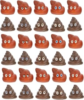 Kids Toys Fake Poop Squeeze Tricky Props: 40pcs Funny Joke Tricky Toys Rubber Prank Props Halloween Trick Poops for Kids Party Favors Basketball