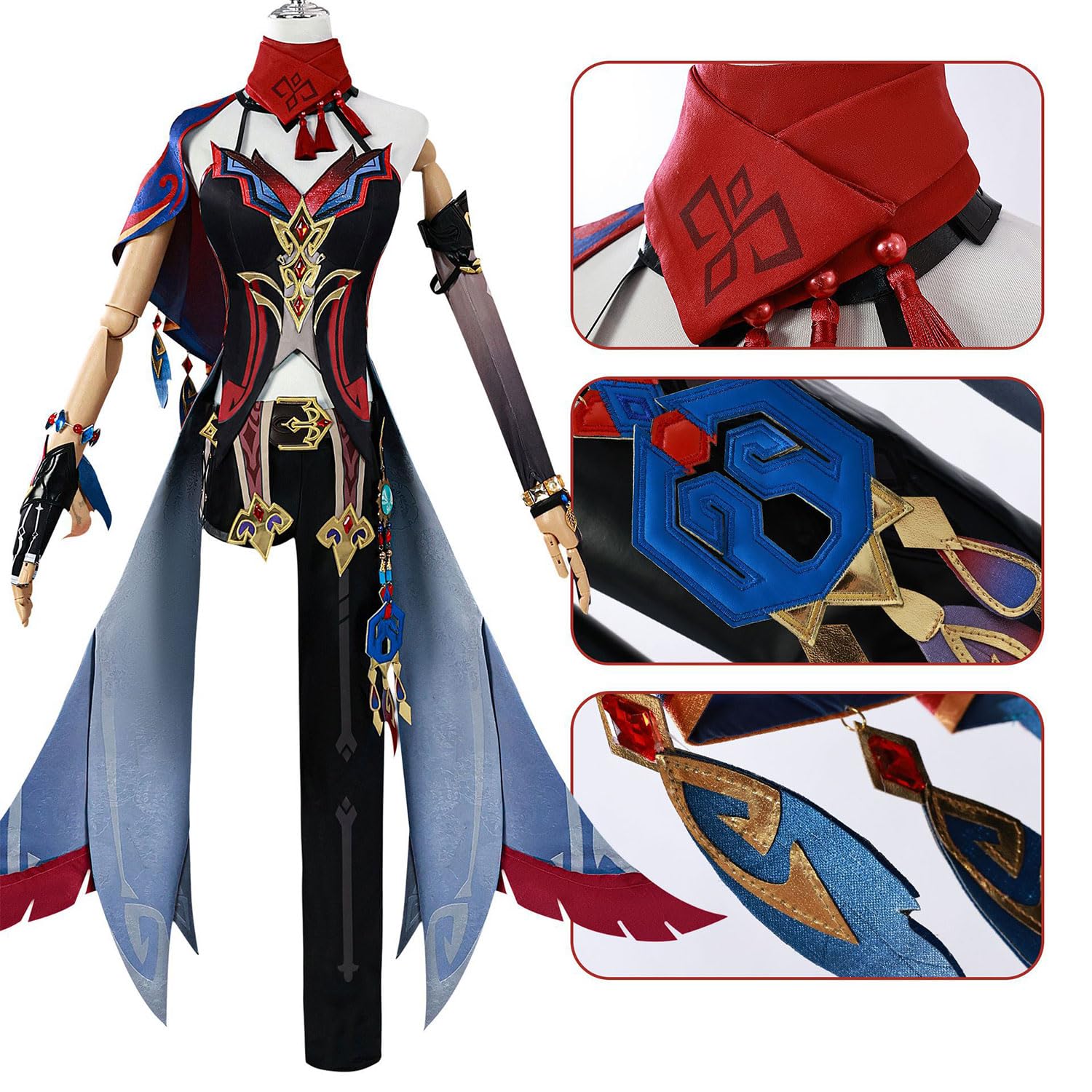 Amazon.co.jp: 原神 チャスカ コスプレ衣装 ウィッグ付き フルセット