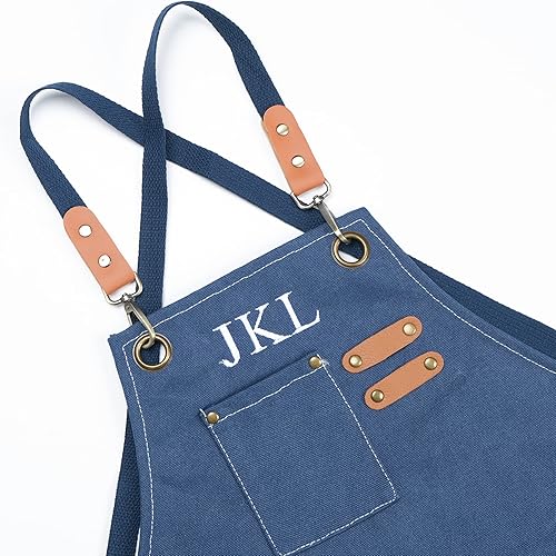 Miniatura 2 de MT WORLD Delantal para niños, para carpintería, cocina, lona, con bolsillos, relleno de calcetín de Navidad y cumpleaños para niños