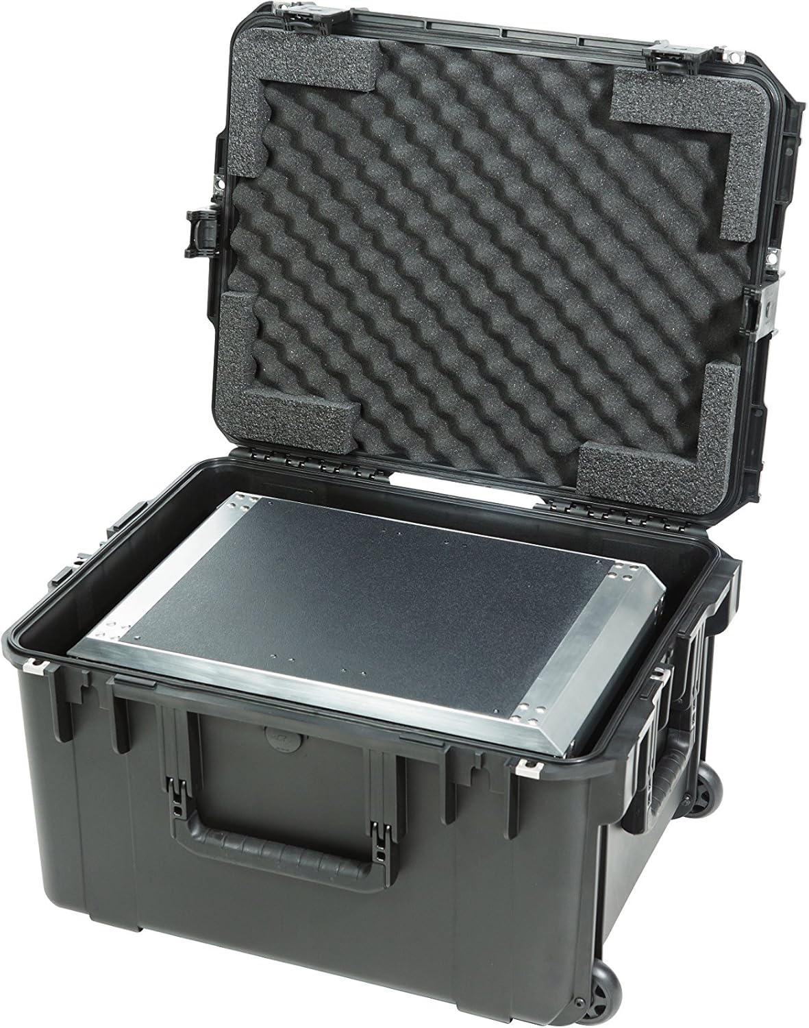 SKB 3i-2217-124U - iSeries Fly Rack Case with Removable 4U Rack Cage, TSA Locking Latches, Wheels