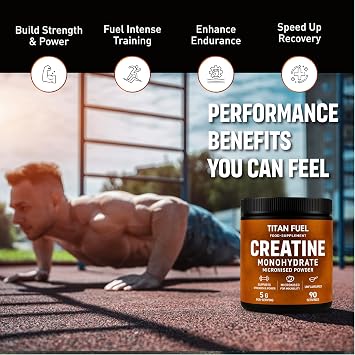 500g Micronised Creatine Monohydrate Powder – 100% Pure Creatine, 5g Daily Dose, Easy Mix, Unflavoured, Lab Tested, Gym Supplement for Strength & Performance