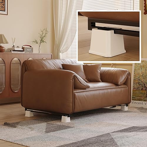 Miniatura 10 de Ahasolid Elevadores de cama resistentes de 4 pulgadas, elevadores de muebles para marco de cama, sofá, escritorio, silla, elevadores de hasta 1500