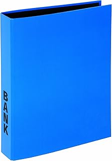 Pagna 40851-06 Bankordner A4 Basic Colours, 2-Bügel-Mechanik, Niederhalter laminierter Papiereinband, blau