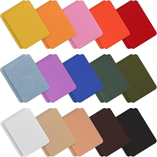 Tatuo 30 Pieces Iron on Patches for Clothing Repair Fabric Patches Iron on for Denim Jean Repair Decorating Kit Canvas Fabric for Puffer Down Jacket (Multicolor)