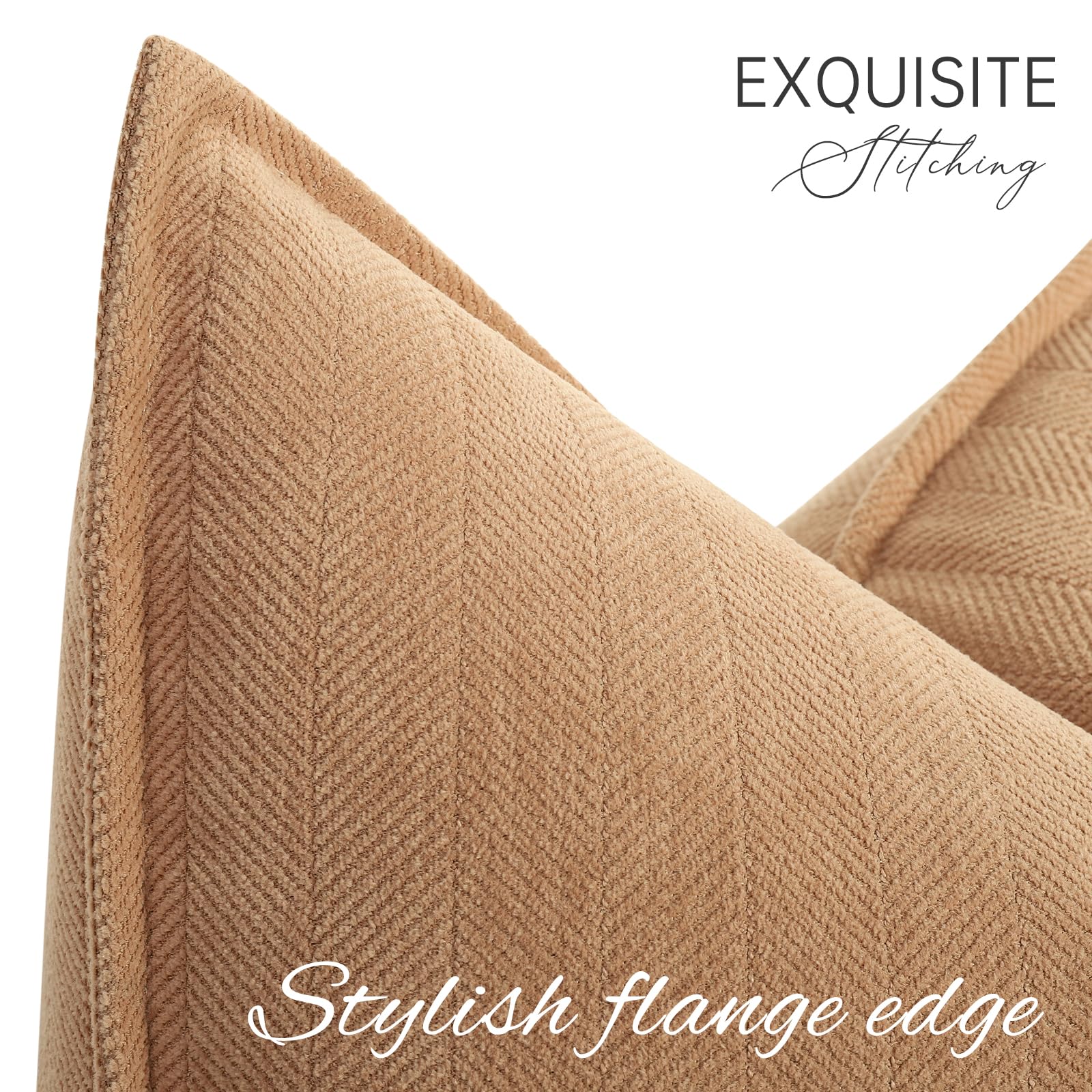 Amazon.com: ZWJD Camel Pillow Covers 18x18 Set of 2 Chenille Throw