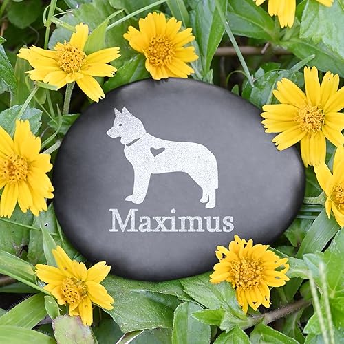 Miniatura 8 de Regalos de pérdida de mascotas, piedras conmemorativas personalizadas para mascotas, piedra conmemorativa para perros, regalos de recuerdo de
