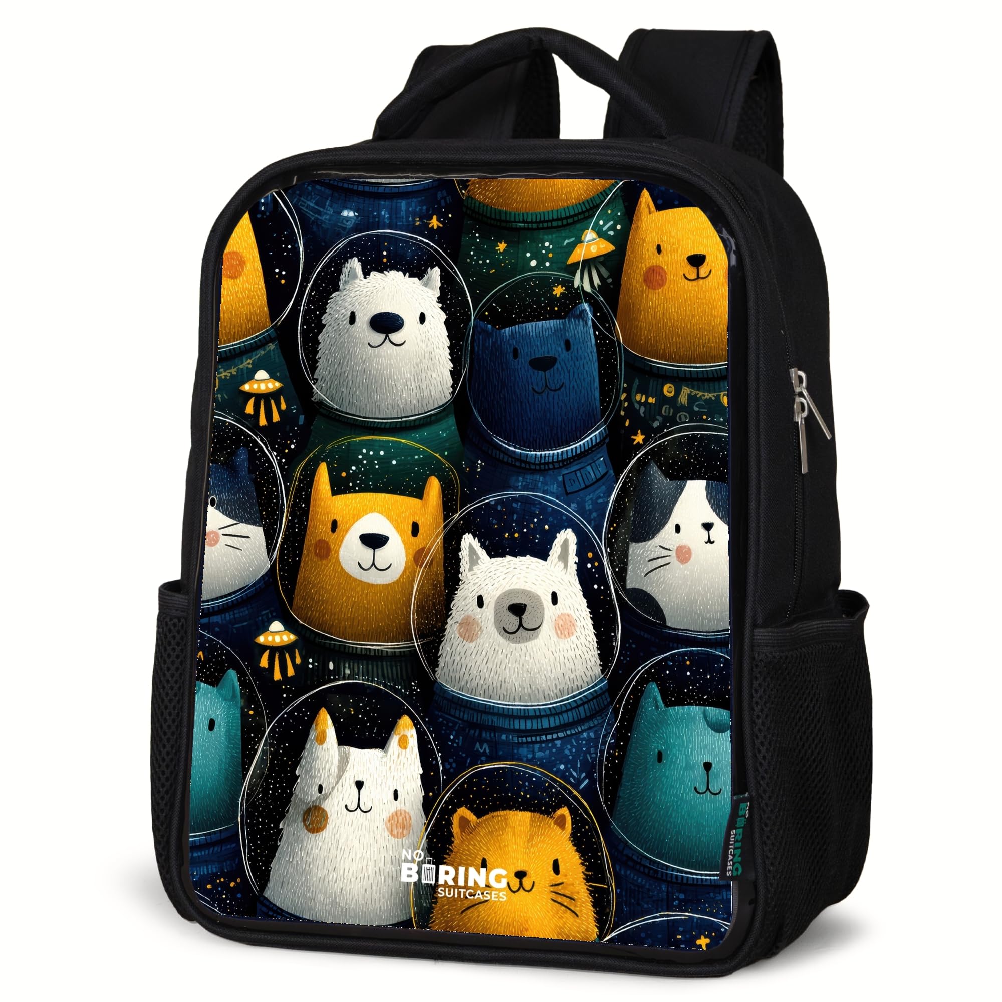 NoBoringSuitcases© Zaino Per Bambini Backpack Nero Da Viaggio Zaini