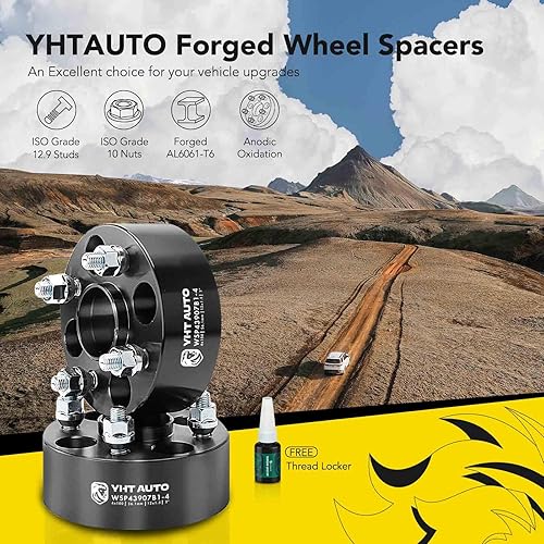 Miniatura 3 de YHTAUTO Espaciadores de rueda de 0.157 x 3.937 in de 2 pulgadas para Accord, Civic, Lancer, Fit, Sephia, Cooper (2001-2006), Mirage, Integra