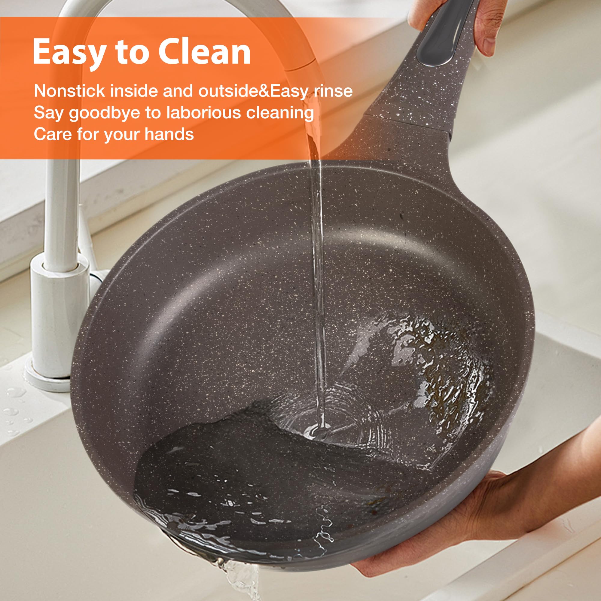 Amazon.co.jp: Koreyosh ノンスティック鍋とフライパンセット