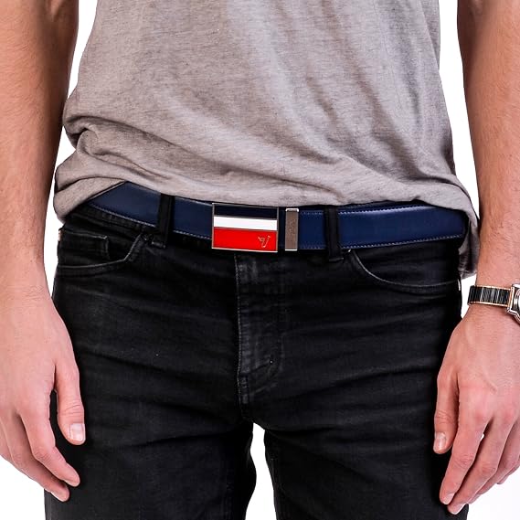 Mission Belt Men's Leather Ratchet Belt, 3Bar Collection